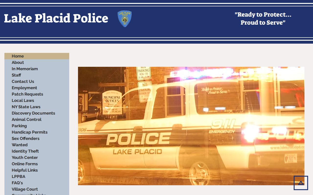 Lake Placid police records department official page